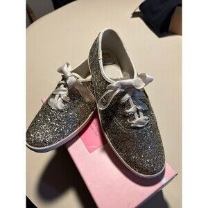 Kate Spade Keds Platinum Glitter Bridal Shoes Sz 7.5